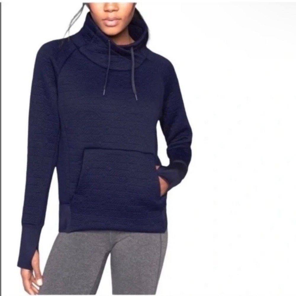 Athleta Geometric Elevation Funnel Neck Sweatshirt